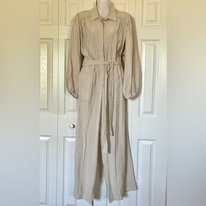 TOPSHOP Jumpsuit - Cream - Size 4
